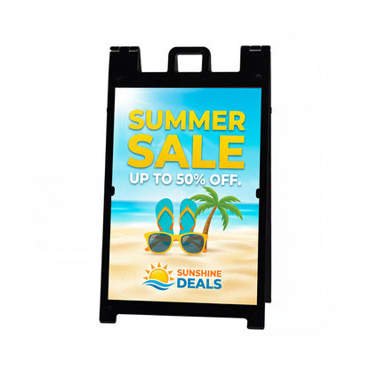 Custom A-Frame Sign Display Board