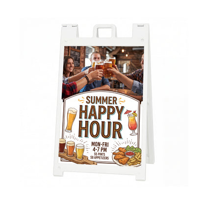 Custom A-Frame Sign Display Board