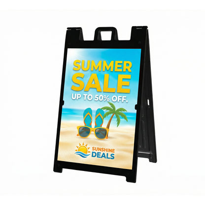 Custom A-Frame Sign Display Board