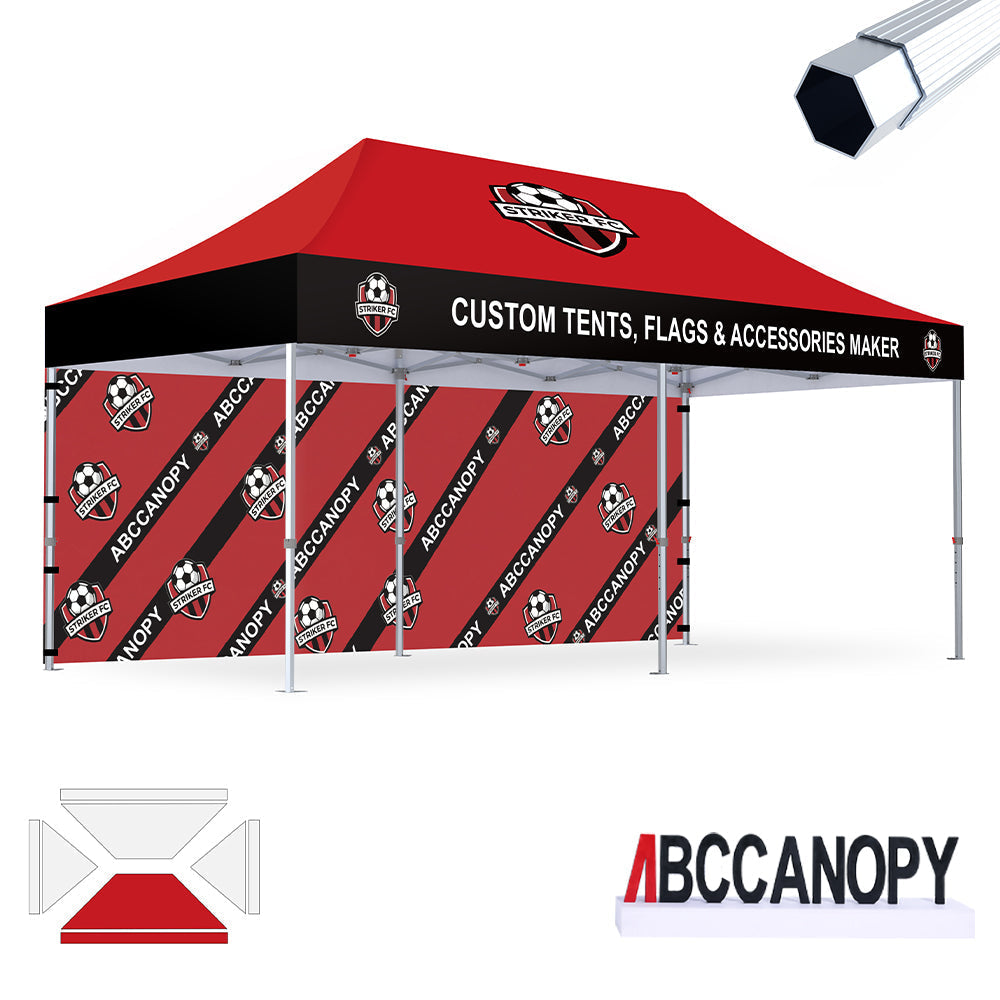 S3 BenchMark Brio Fort Custom Aluminum Canopy 10x15