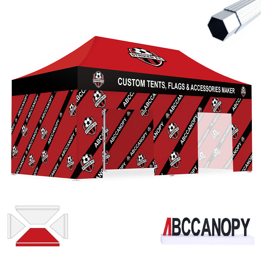 S3 BenchMark Brio Fort Custom Aluminum Canopy 10x15