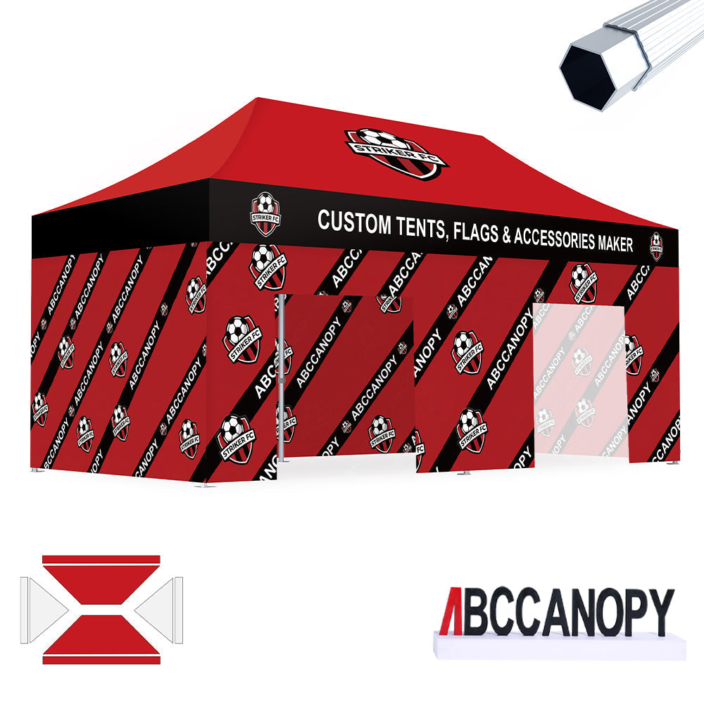 S3 BenchMark Brio Fort Custom Aluminum Canopy 10x15