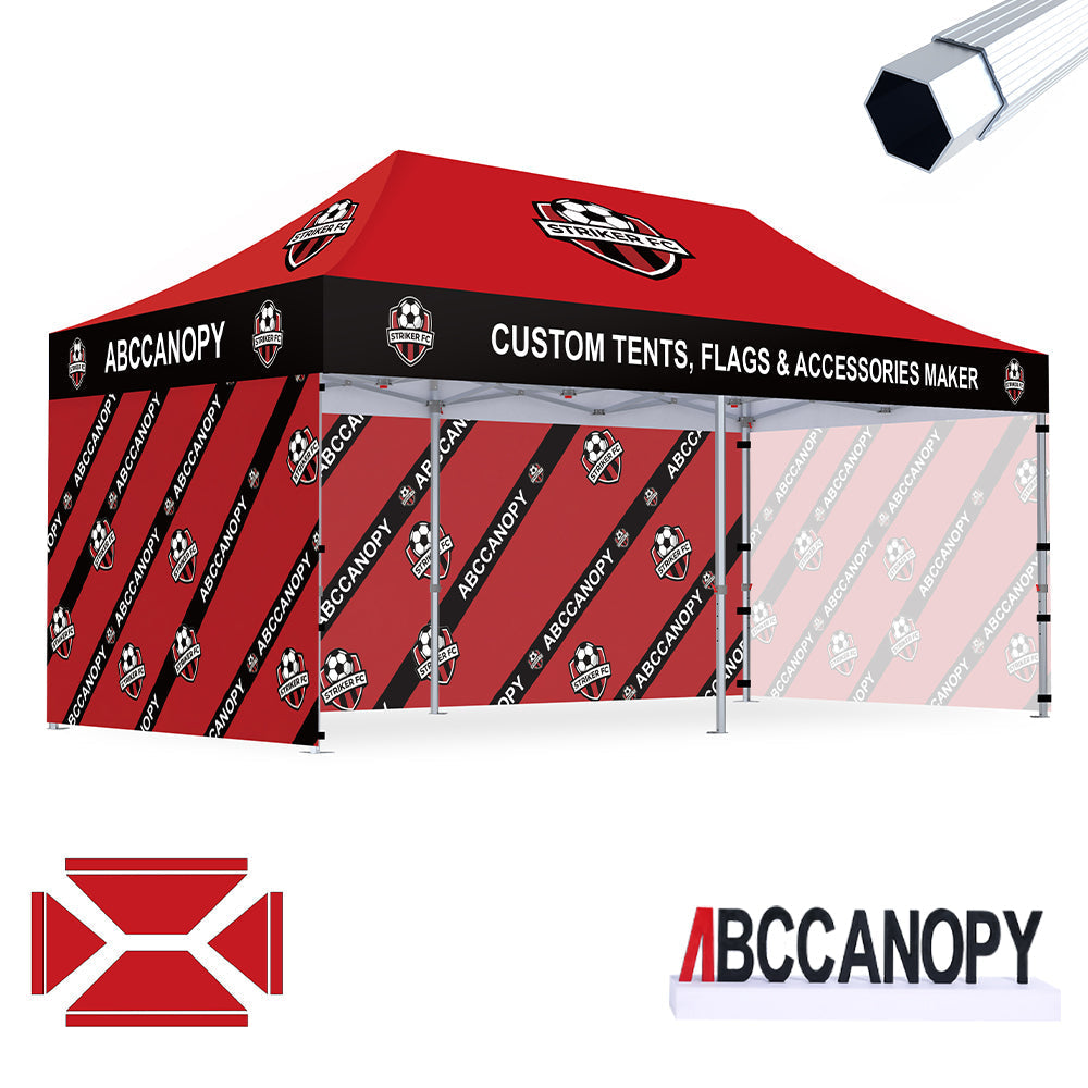 S3 BenchMark Brio Fort Custom Aluminum Canopy 10x15
