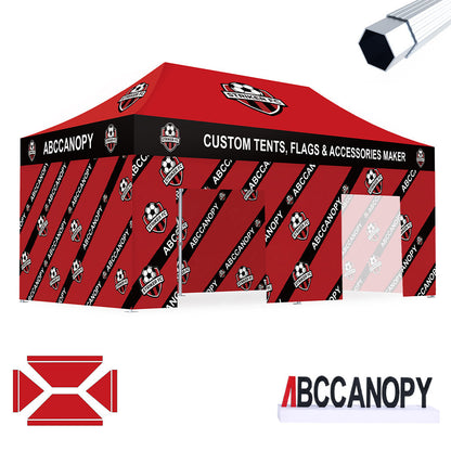S3 BenchMark Brio Fort Custom Aluminum Canopy 10x15