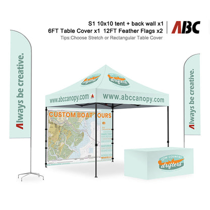 S1 Nova Base™-Lite Custom Canopy Full Case Vision 10x10