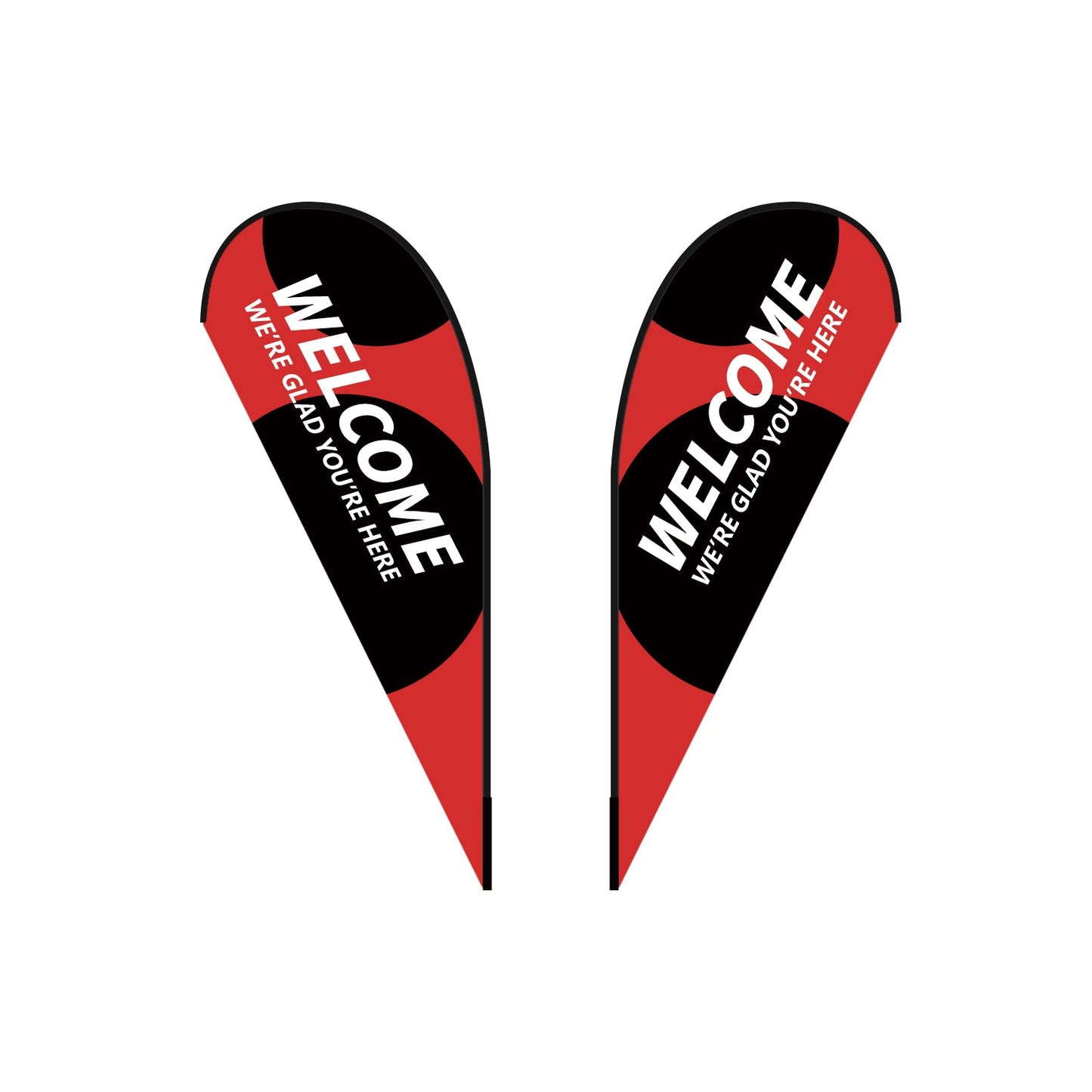 Custom Teardrop Flag 8FT, 10FT, 12FT