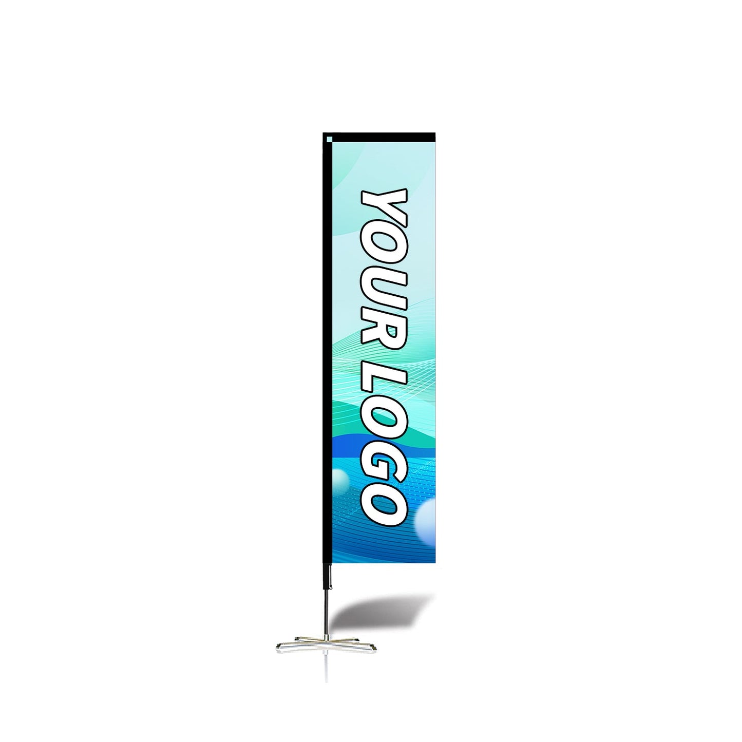 Custom Rectangle Flag 8FT, 10FT, 12FT