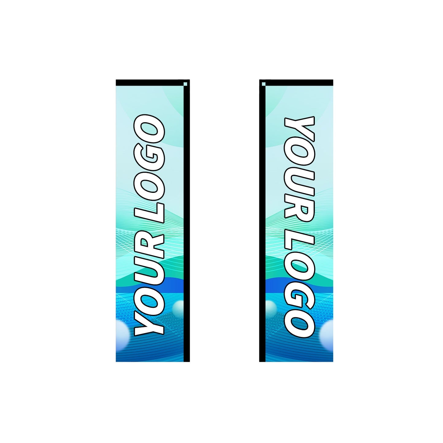 Custom Rectangle Flag 8FT, 10FT, 12FT