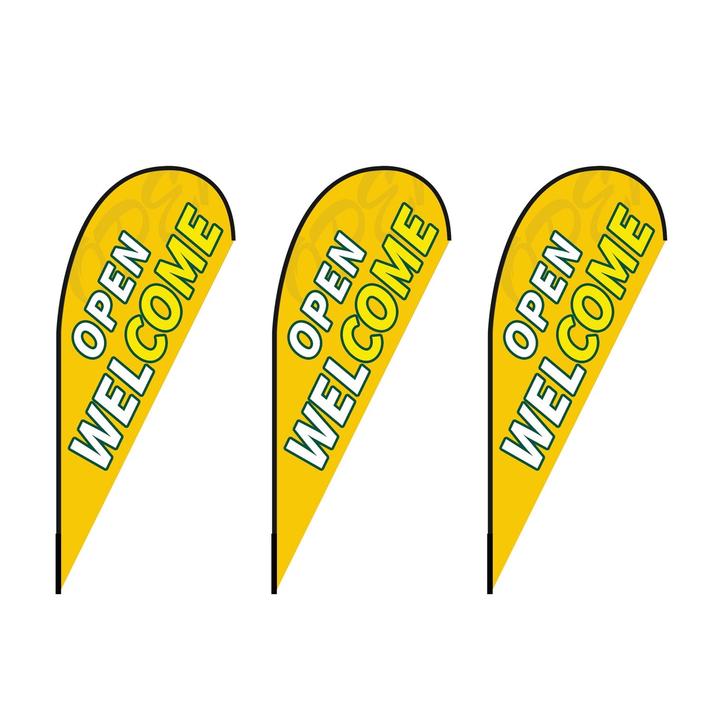 Custom Teardrop Flag 8FT, 10FT, 12FT