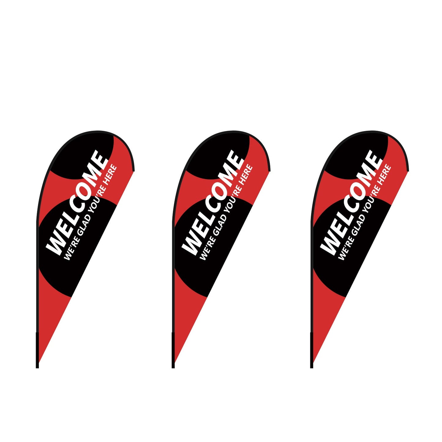 Custom Teardrop Flag 8FT, 10FT, 12FT