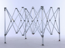 S3 BenchMark Brio™ Fort - Aluminum Canopy Frame Only 10x10, 10x15, 10x20