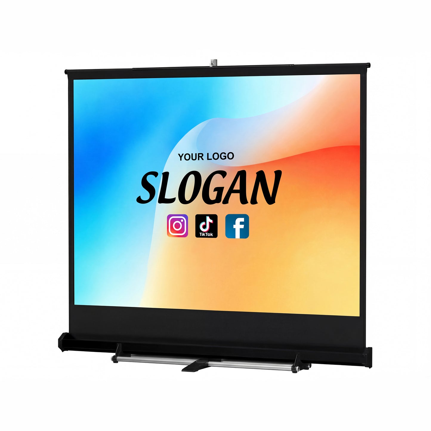 Custom Projector Screen with Retractable Design