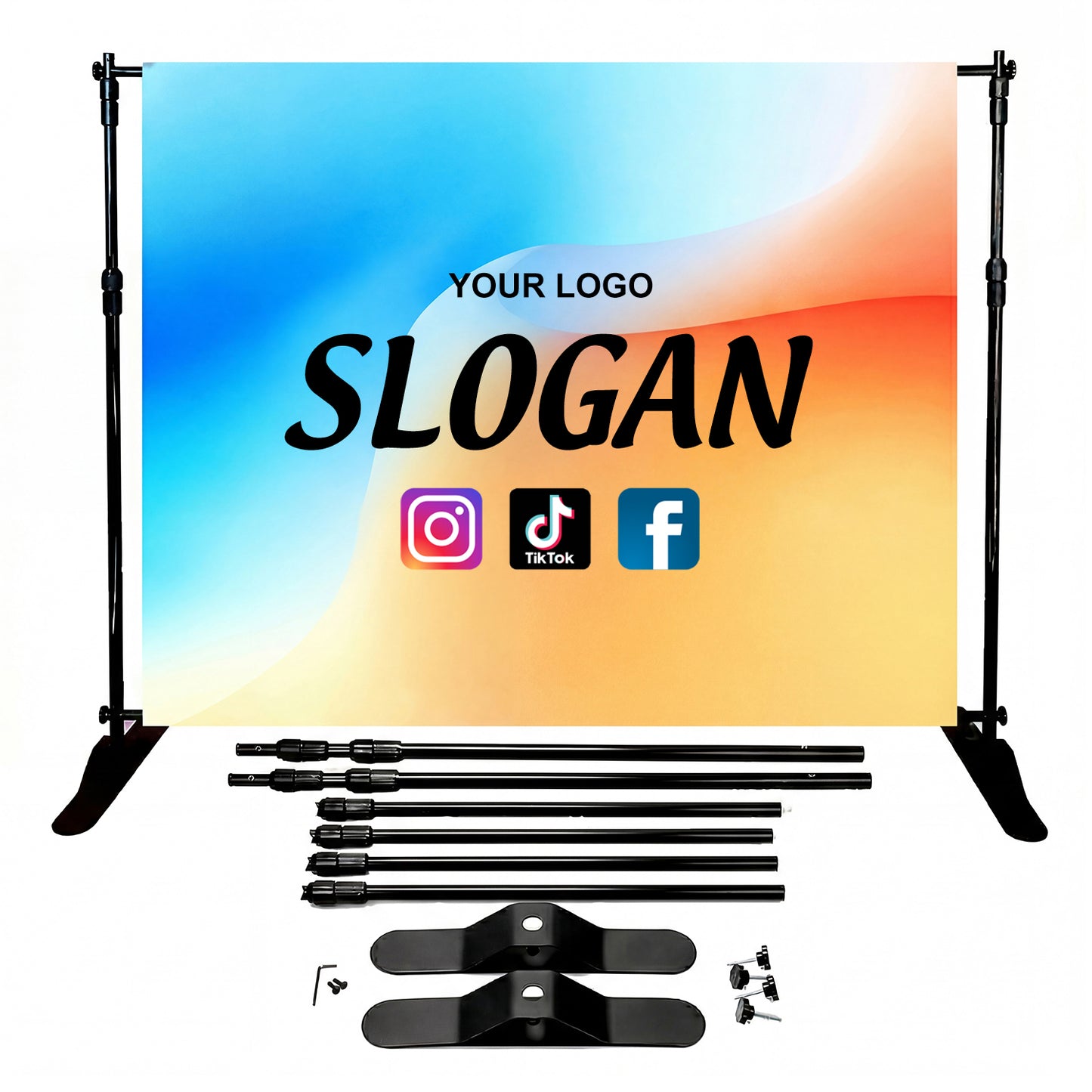 Custom Backdrop Display 8FT, 10FT