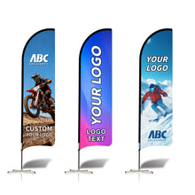 ABCCANOPY Custom Curved Blade Flag 8FT, 10FT, 12FT