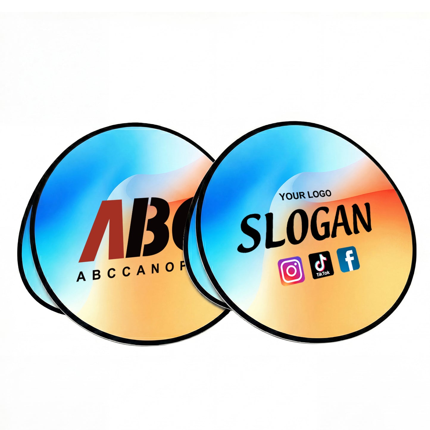 Custom 2 Sides Circle 3.3 × 3.3 FT